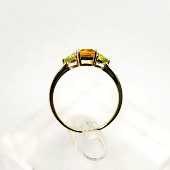 14k Filled Citrine & Peridot Ring - Picture 6 of 12